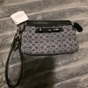 Coach Gray Wristlet